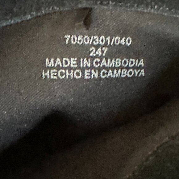 Black suede, mid-calf, wedge heel, straight or slouch boots, size 10 - Picture 9 of 9